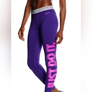 Nike Pro Dri Fit "Just Do It" Leggings